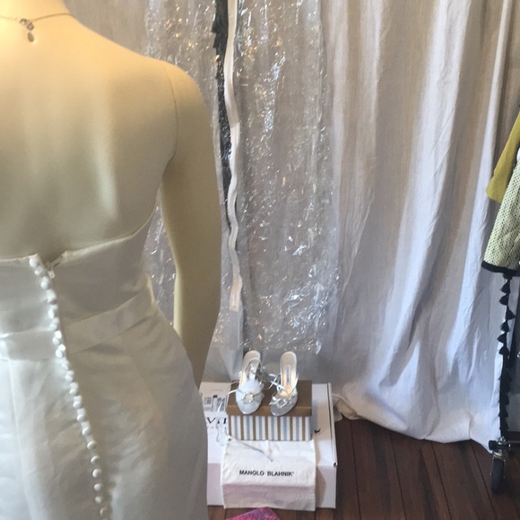 NWT beautiful light ivory trumpet bridal gown - Picture 7 of 8